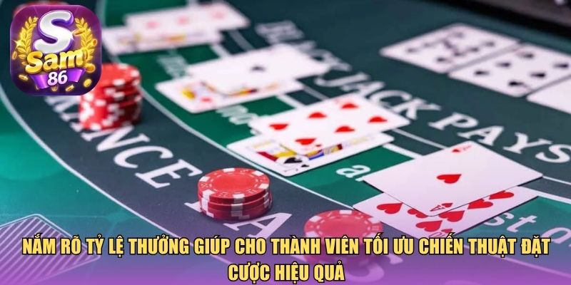 Nắm rõ tỷ lệ thưởng giúp cho thành viên tối ưu chiến thuật đặt cược hiệu quả